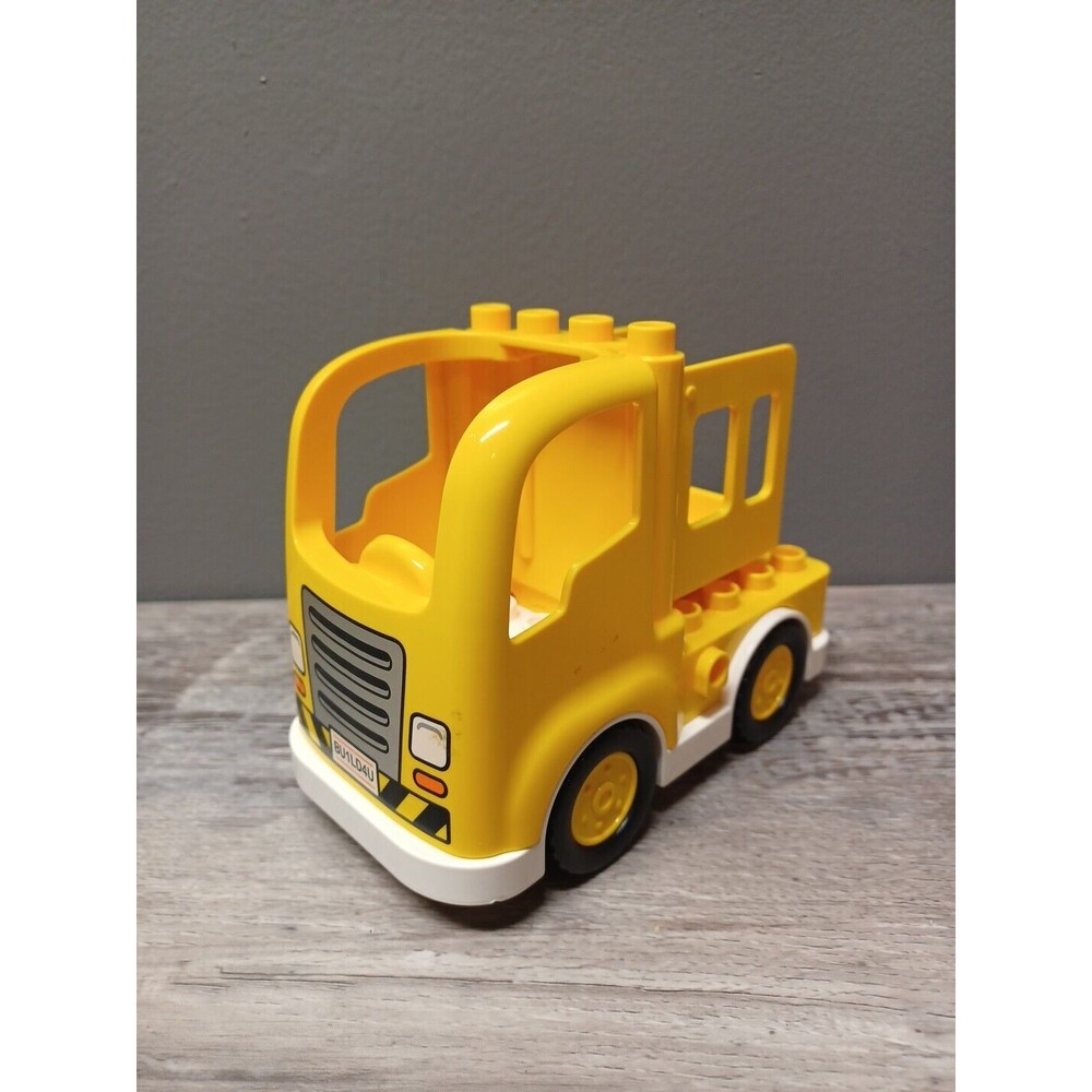 LEGO DUPLO SEMI TRUCK Yellow Gray Construction CAB